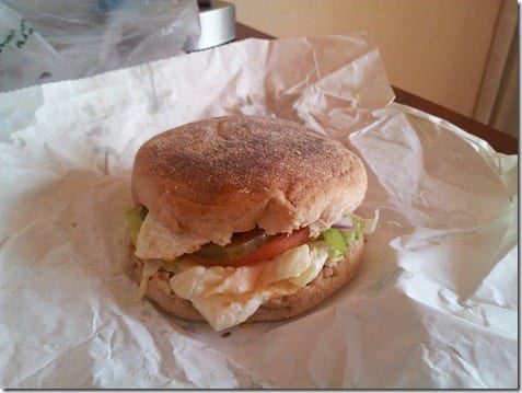 subway egg sandwich