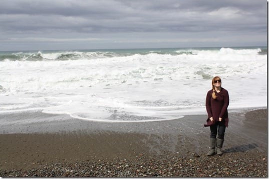 at the beach