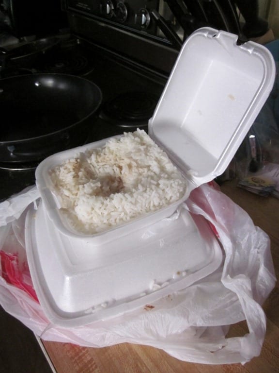 Fried Rice Leftovers and New Suitcase