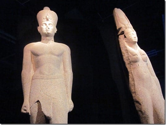 cleopatra exhibit statues