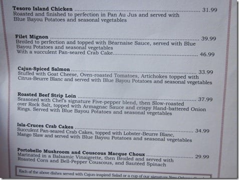blue bayou menu with prices