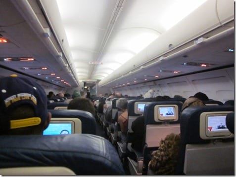 inside the plane