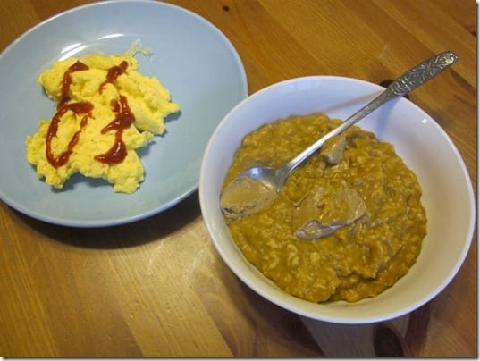 oatmeal and eggs