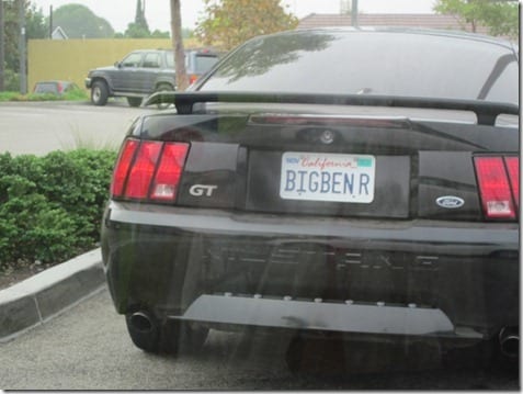 personalized license plate
