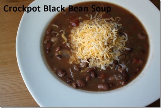 crockpot black bean soup