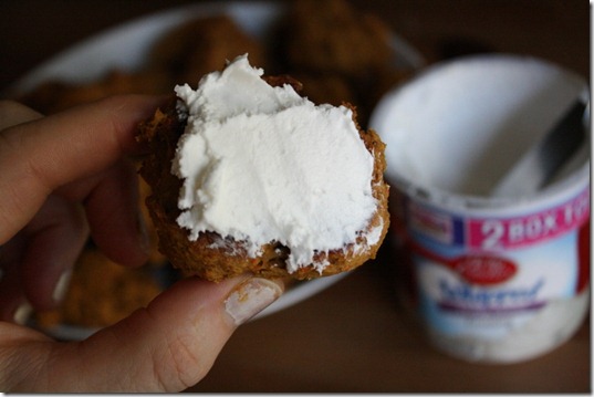 pumpkin cookies with frosting