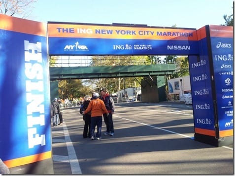 new york city marathon finish