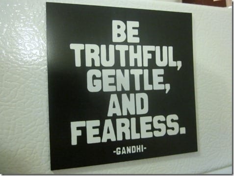 be truthful, gentle and fearless