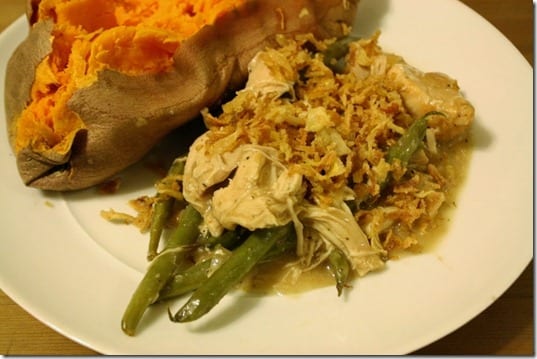 chicken and green bean casserole