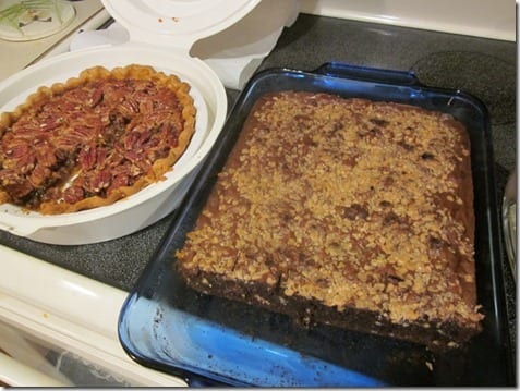 pecan pie and brownies