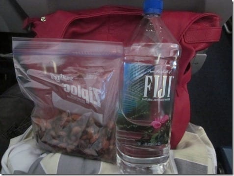 snacks on a plane