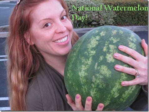 national watermelon day