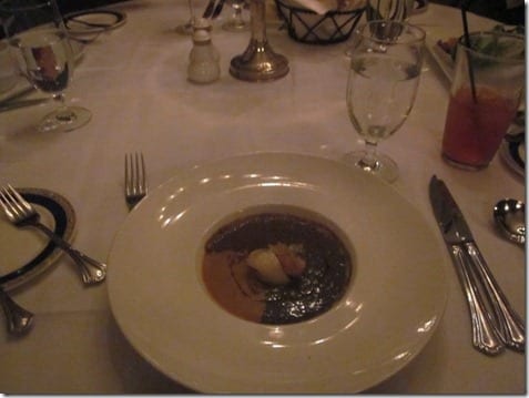 Lentil Soup at Club 33 restaurant 