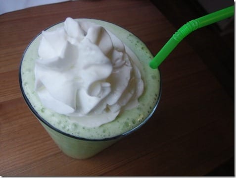 skinny shamrock shake