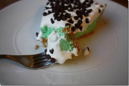easy mint and chip pie recipe