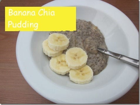 banana chia puddiing