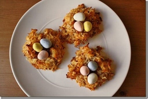 birds nest with chocolate eggs recipe