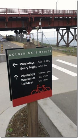 how to run across the Golden Gate Bridge