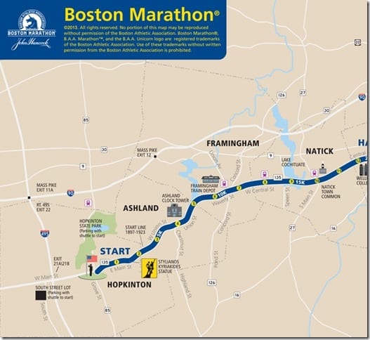 boston marathon course