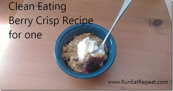 clean eating berry crisp