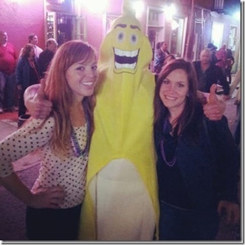 me and chandra with a huge banana guy