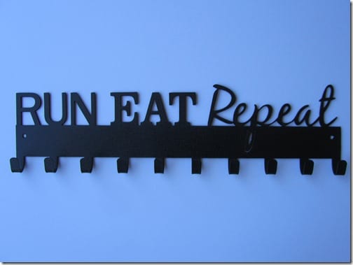 run eat repeat medal hanger for race medals