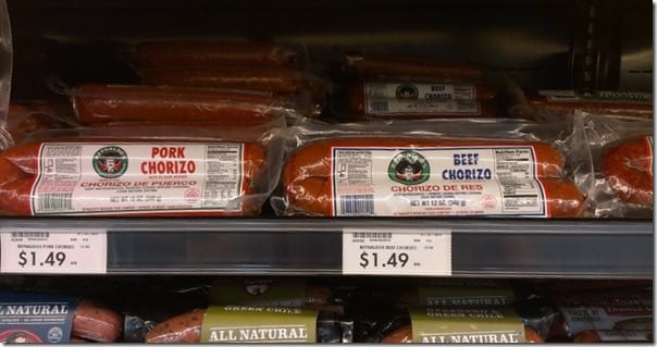 the low fat chorizo choice