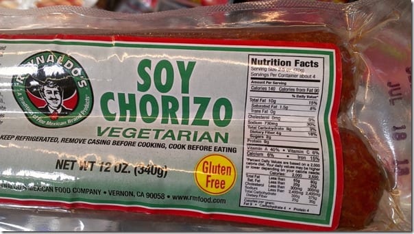 soy chorizo