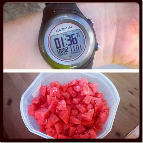 11 miles and watermelon
