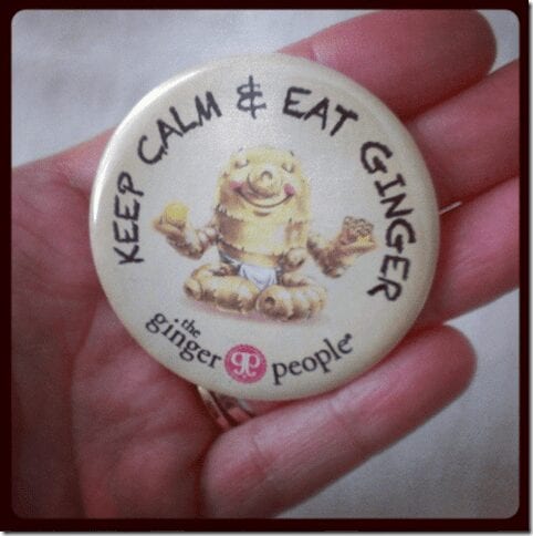 keep calm and eat ginger