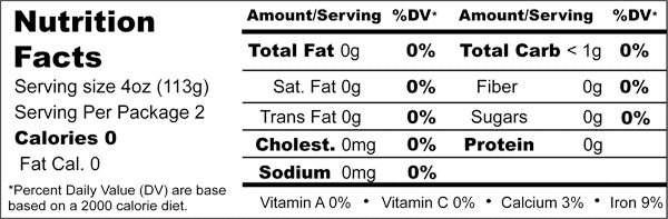 nutrition info for low carb noodles