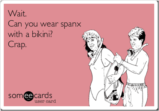 spanx with a bikini