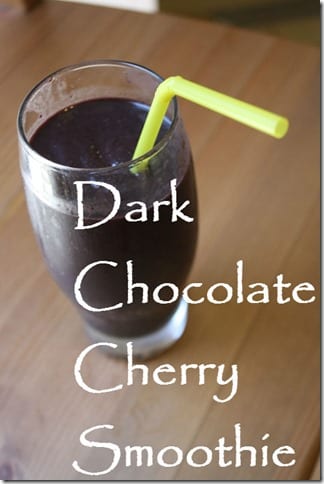 dark chocolate cherry smoothie