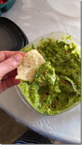 homemade guacamole