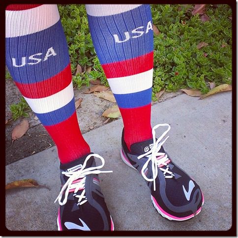 fourth of july races and running outfit red white and blue