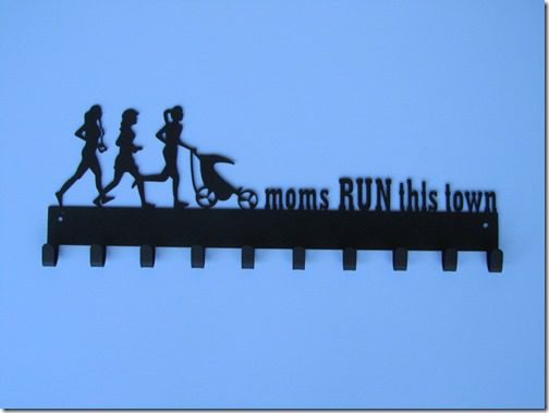 moms run race medal hanger