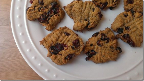 peanut butter protein cookies with cranberries (450x800)
