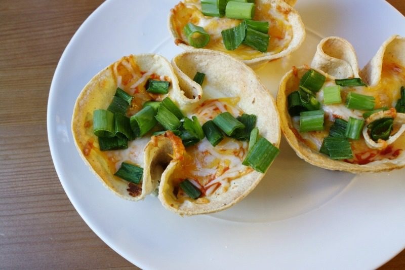 Mini Egg and Cheese Tortilla Cups