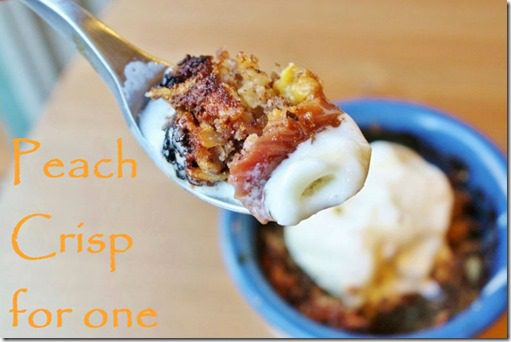 peach crisp for one recipe