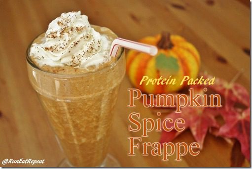 Healthy Protein Packed Pumpkin Spice Frap Recipe