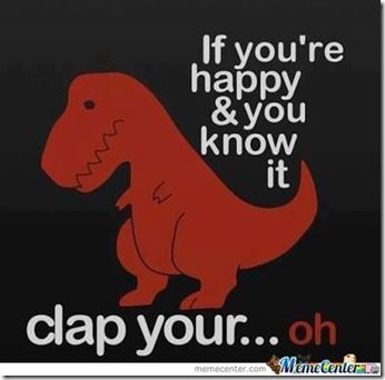 t rex cant clap