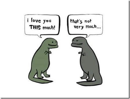 t rex loves you a little bit