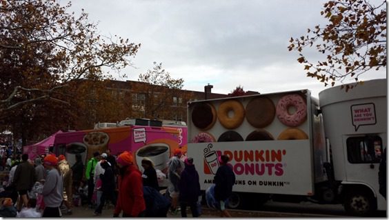 dunkin donuts at the new york city marathon