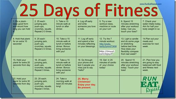 25 Days of Fitness with RunEatRepeat