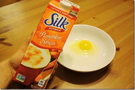 skinny eggnog french toast with soymilk