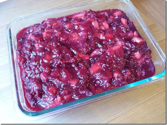 cranberry sauce with watermelon