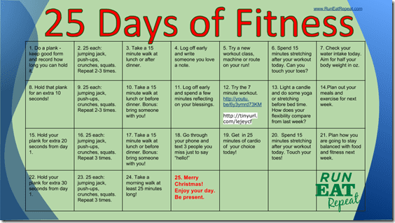 25 Days of Fitness with RunEatRepeat