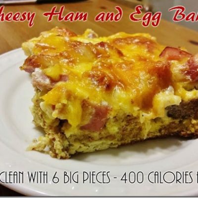 Cheesy Egg and Ham Breakfast Bake