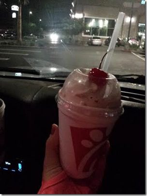 chick fil a peppermint shake