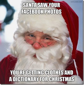 santa saw your facebook